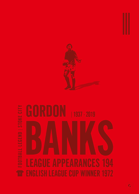 Gordon Banks Stoke City Legend Print