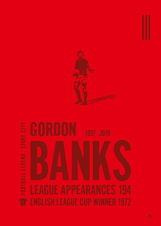 Póster de Gordon Banks - Stoke City