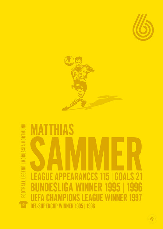 Matthias Sammer Poster - Borussia Dortmund