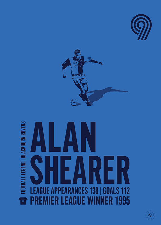 Alan Shearer Poster - Blackburn Rovers