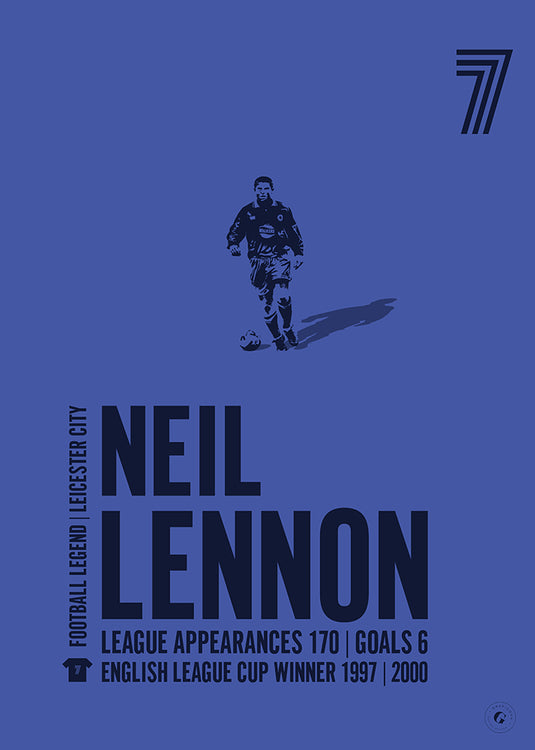 Cartel de Neil Lennon - Ciudad de Leicester