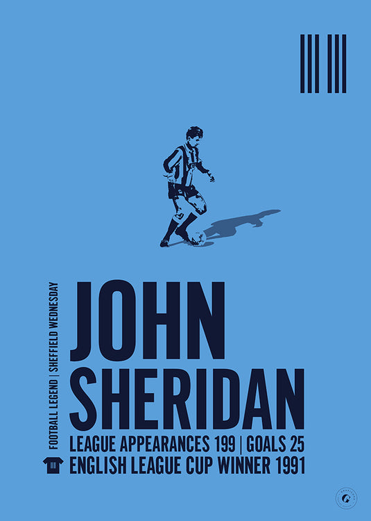 John Sheridan Sheffield Wednesday Legend Print