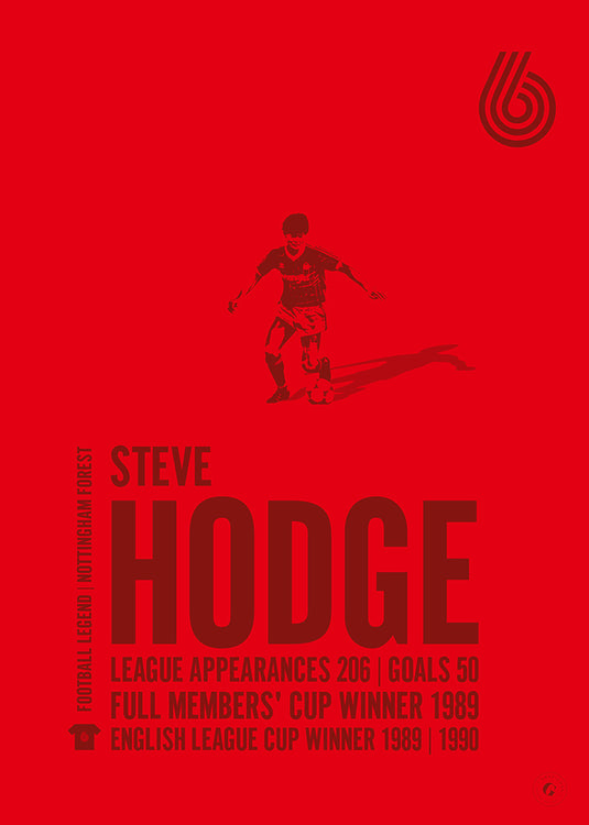 Steve Hodge Nottingham Forest Legend Print