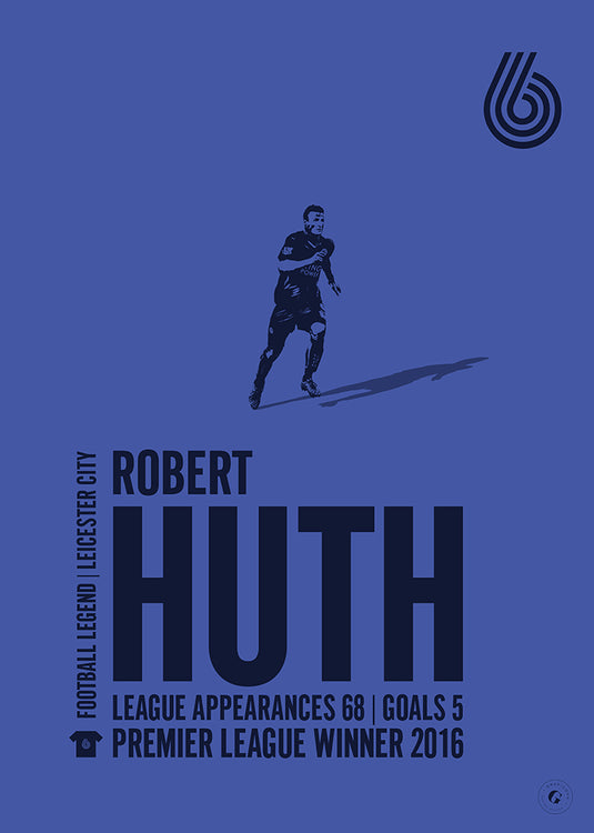 Robert Huth Leicester City Legend Print