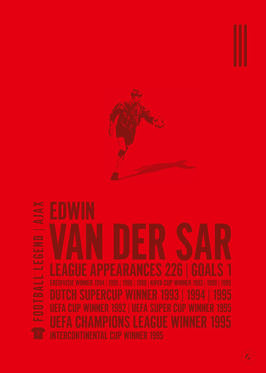 Edwin Van Der Sar Poster - Ajax