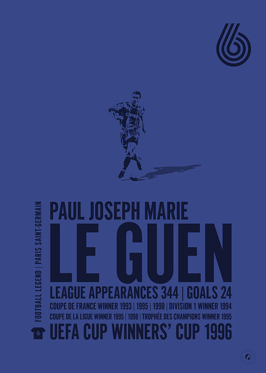 Paul Le Guen Paris Saint-Germain Legend Print