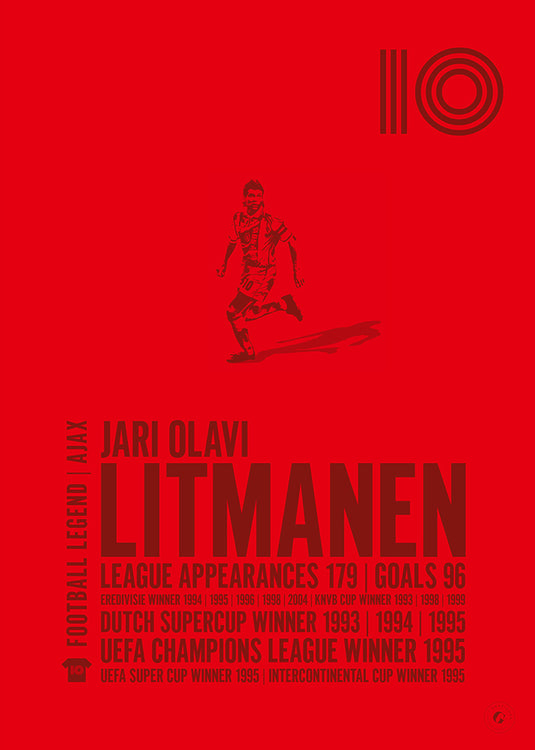 Jari Litmanen Poster - Ajax