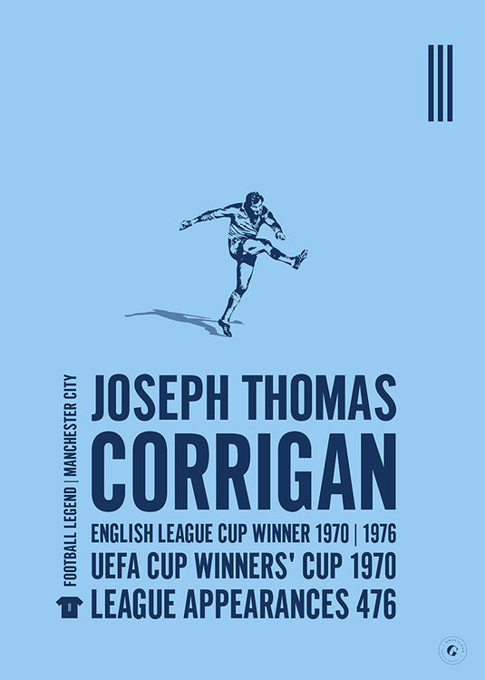 Joe Corrigan Manchester City Legend Print