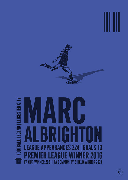 Marc Albrighton Leicester City Legend Print