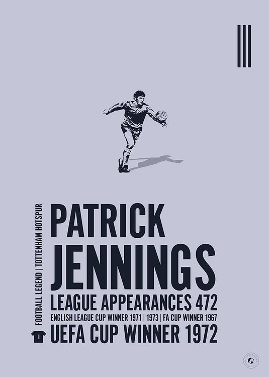 Póster Pat Jennings - Tottenham Hotspur