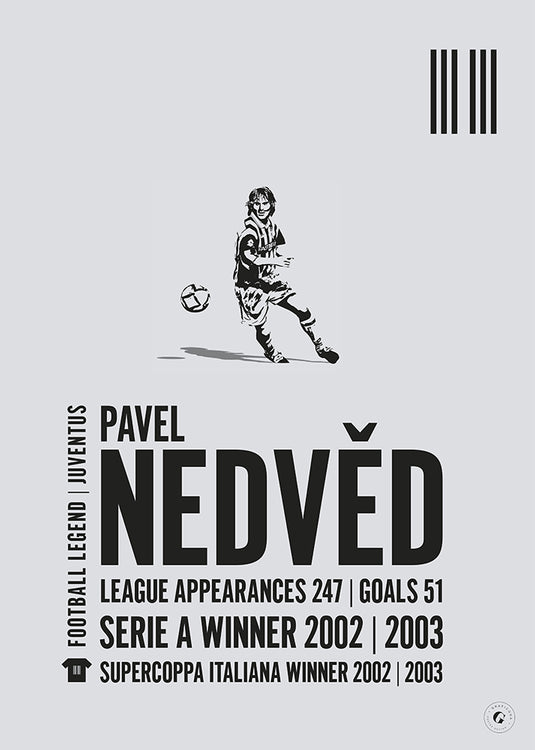 Póster Pavel Nedved - Juventus