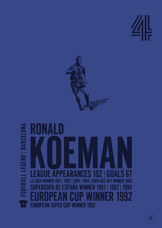 Cartel Ronald Koeman - Barcelona