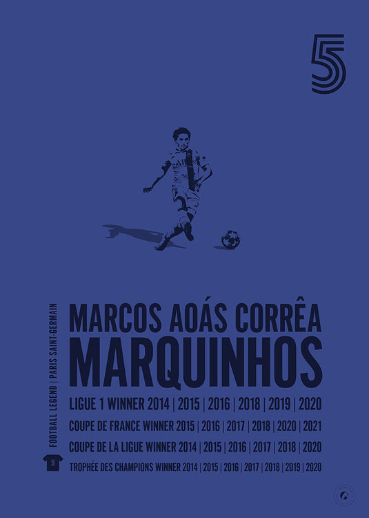 Marquinhos Paris Saint-Germain Legend Print