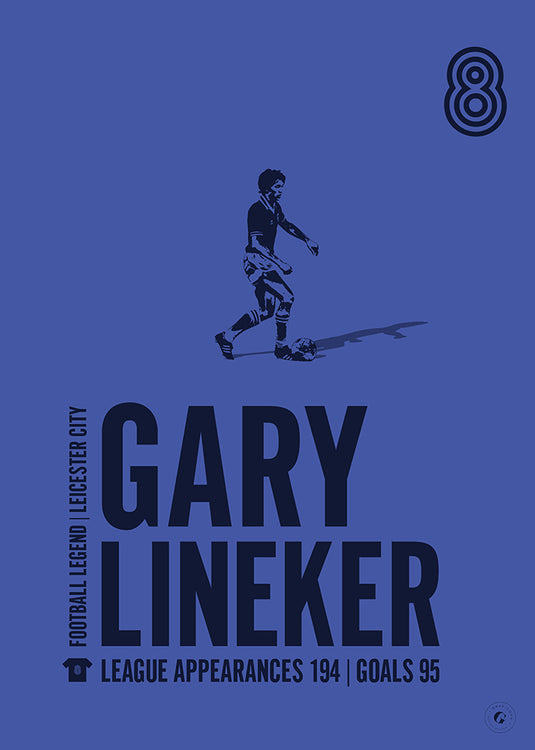 Cartel de Gary Lineker - Ciudad de Leicester