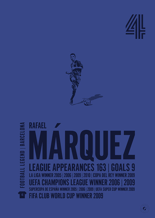 Rafael Marquez Barcelona Legend Print