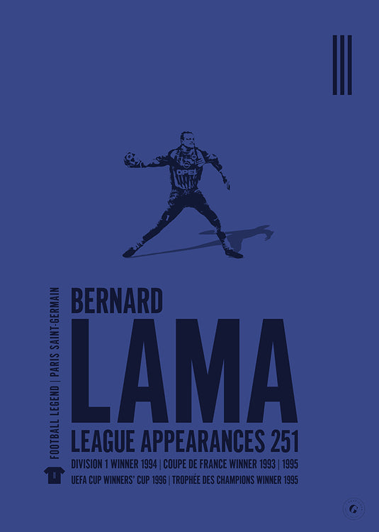 Bernard Lama Paris Saint-Germain Legend Print