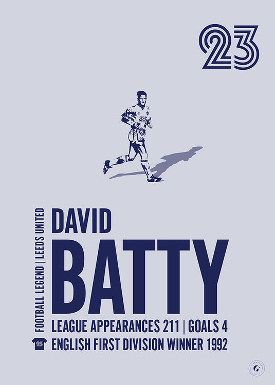 David Batty Leeds United Legend Print