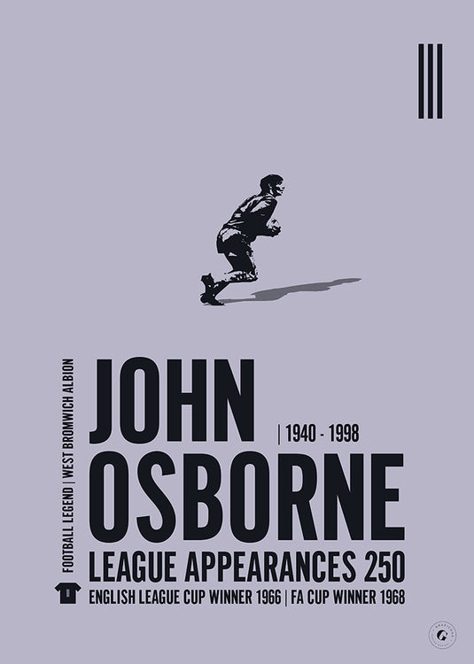 John Osborne West Bromwich Albion Legend Print