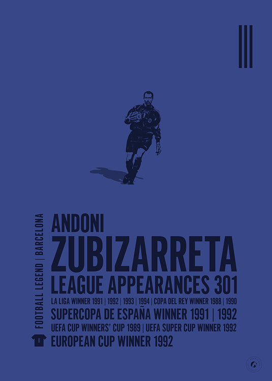 Andoni Zubizarreta Poster - Barcelona