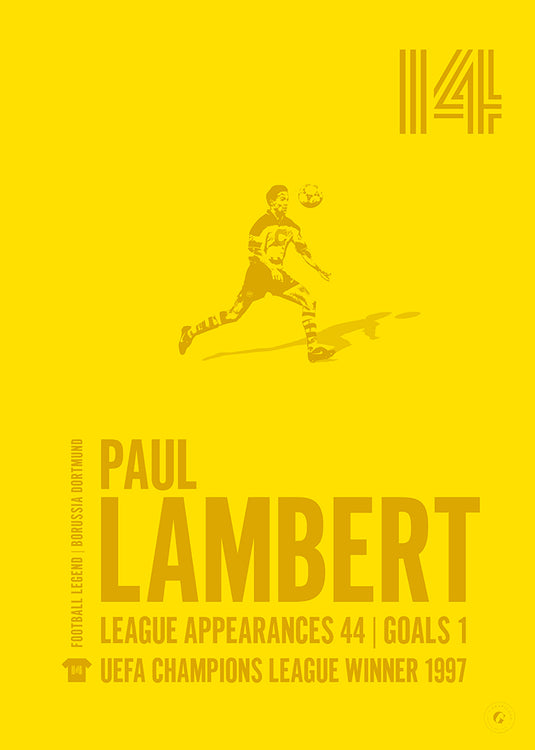 Paul Lambert Poster - Borussia Dortmund