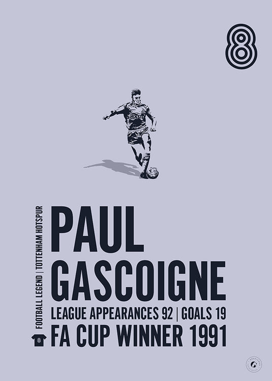 Paul Gascoigne Poster - Tottenham Hotspur