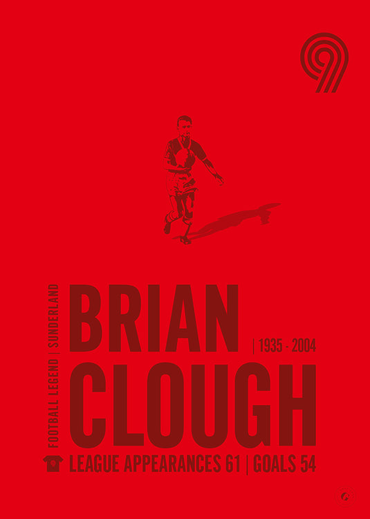 Brian Clough Sunderland Legend Print