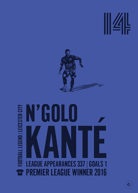 N'Golo Kante Leicester City Legend Print