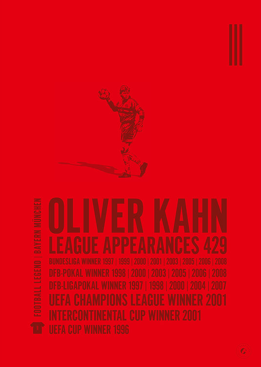 Póster Oliver Kahn - FC Bayern de Múnich