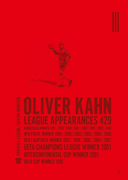 Oliver Kahn Poster - FC Bayern Munich
