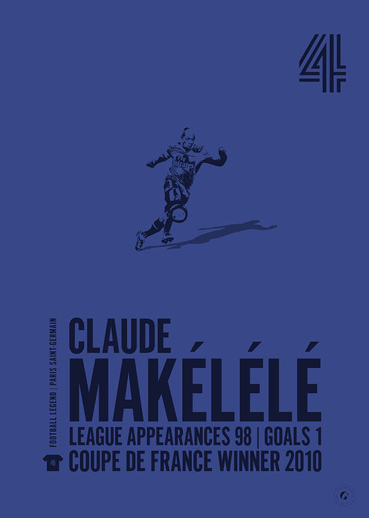 Claude Makelele Paris Saint-Germain Legend Print