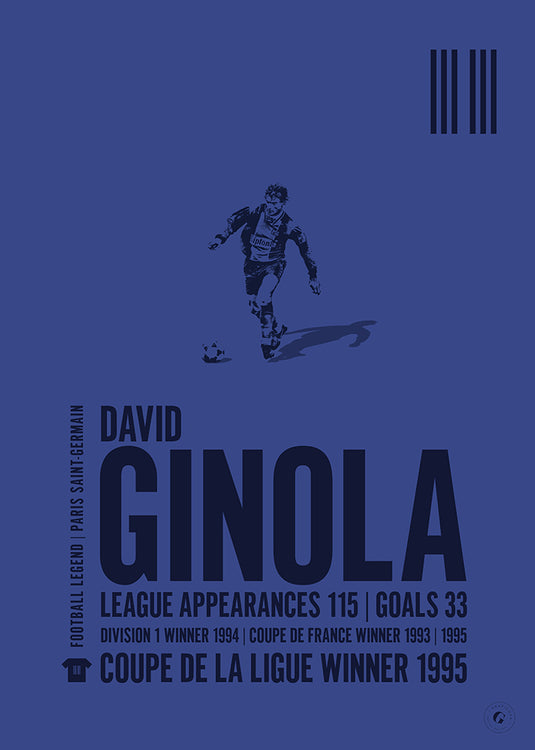 David Ginola Paris Saint-Germain Legend Print