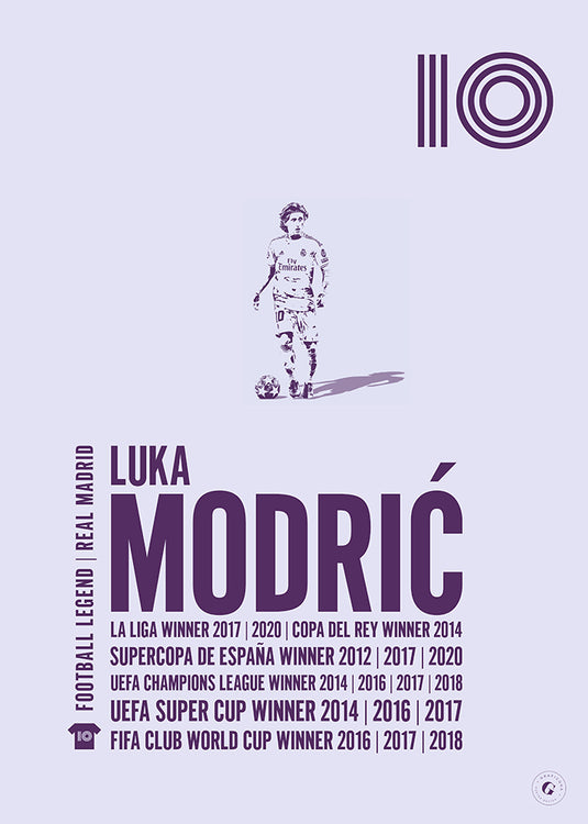 Luka Modric Real Madrid Legend Print