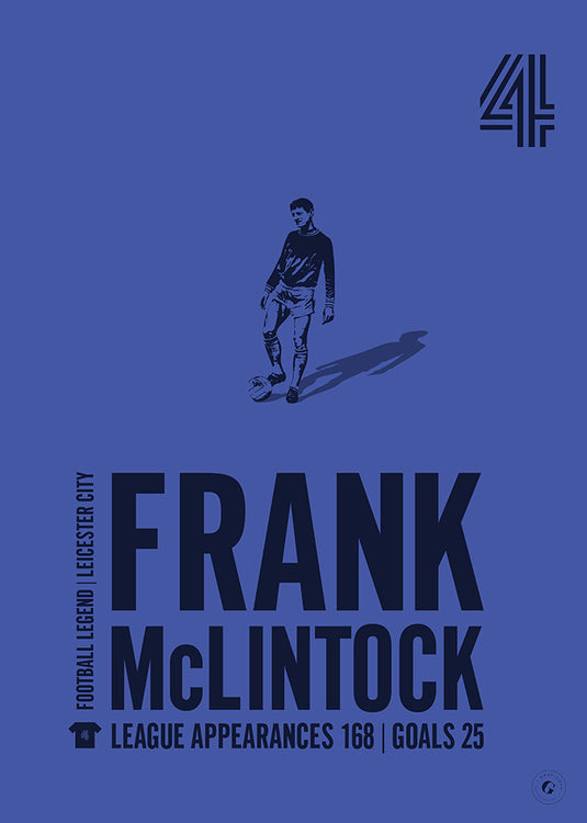 Cartel de Frank McLintock - Ciudad de Leicester