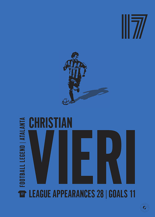 Christian Vieri Poster - Atalanta