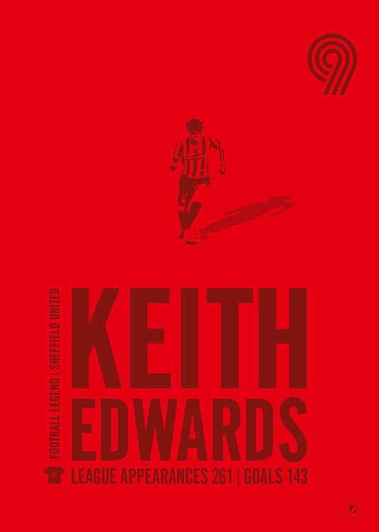 Keith Edwards Sheffield United Legend Print