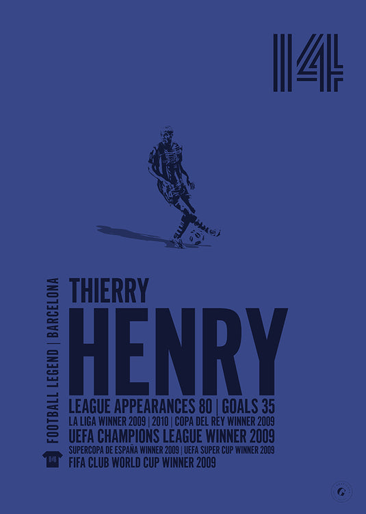 Thierry Henry Poster - Barcelona