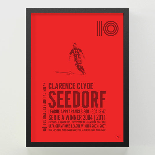 Clarence Seedorf Poster - AC Milan