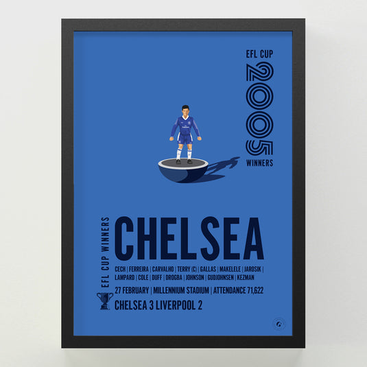 Chelsea 2005 EFL Cup Winners Poster