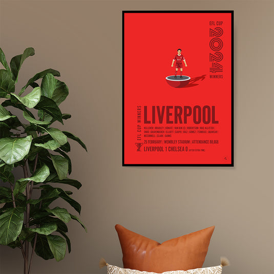 Liverpool EFL Cup Winners 2024 Print