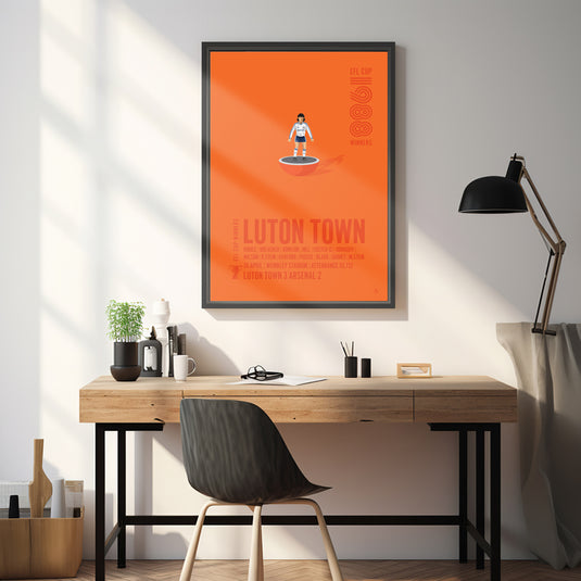 Luton Town 1988 EFL Cup Winners Poster