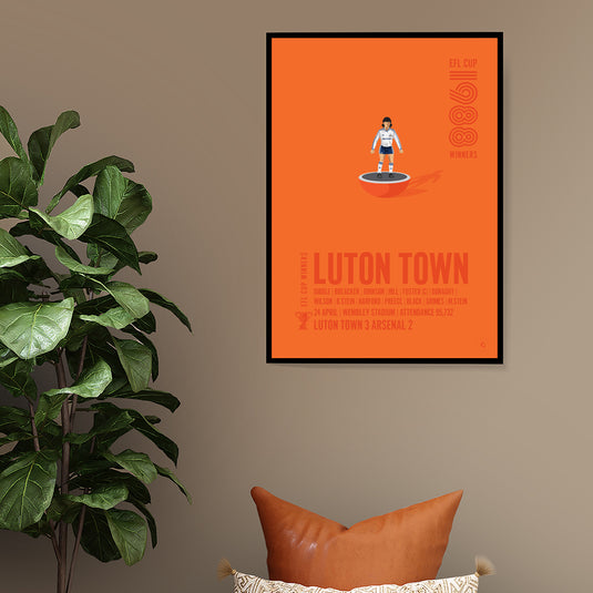 Luton Town 1988 EFL Cup Winners Poster