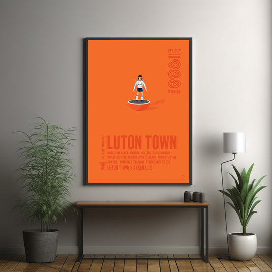 Luton Town 1988 EFL Cup Winners Poster