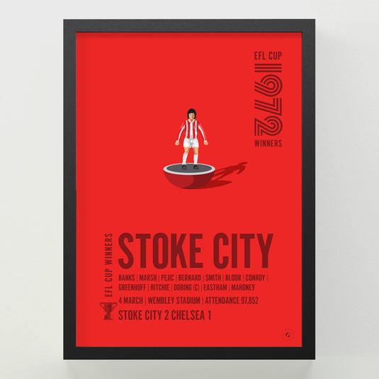 Stoke City 1972 EFL Cup Winners Poster