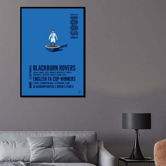 Blackburn Rovers 1885 FA Cup Winners Poster