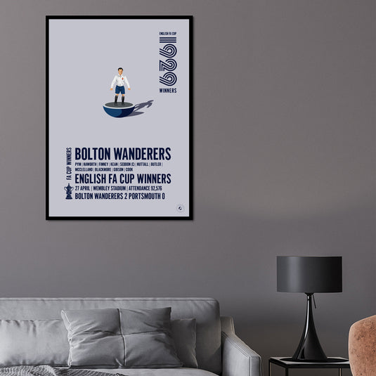 Bolton Wanderers 1929 FA Cup Winners Poster