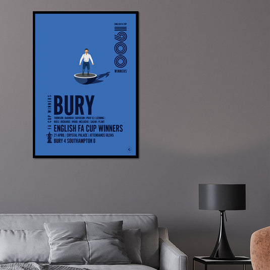 Bury 1900 FA Cup Winners Poster