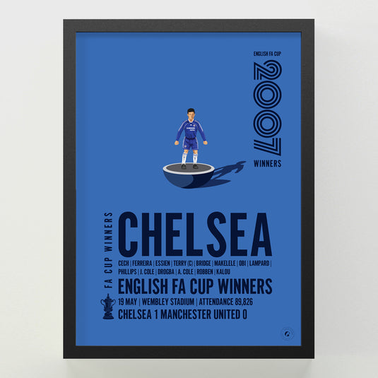 Chelsea 2007 FA Cup Winners Poster