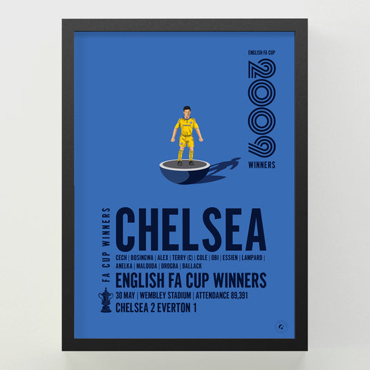 Chelsea 2009 FA Cup Winners Poster