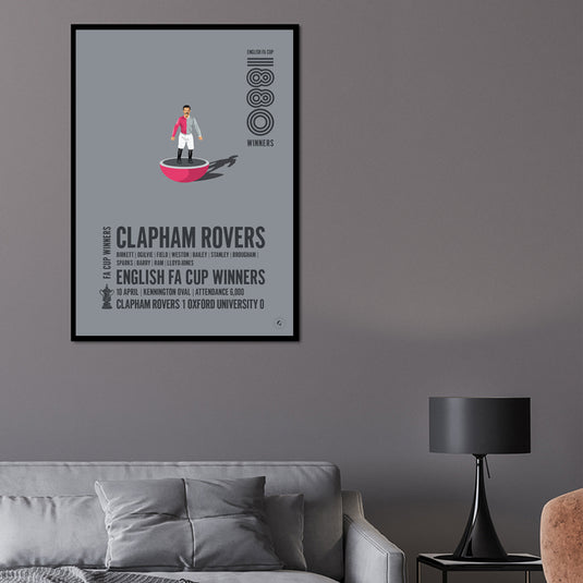 Clapham Rovers 1880 FA Cup Winners Poster
