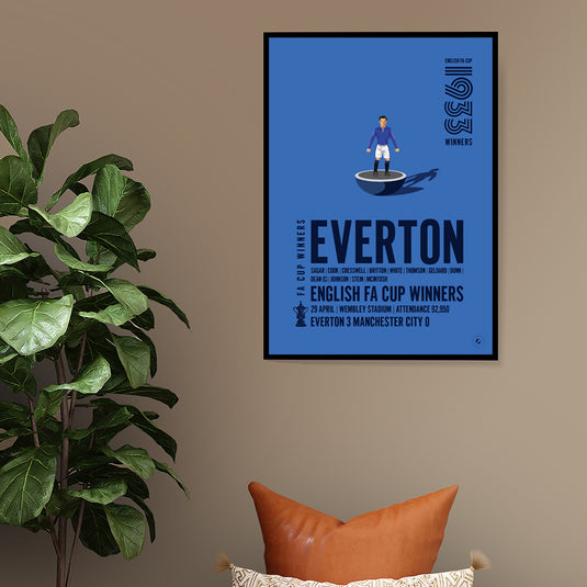 Everton 1933 FA Cup Winners Poster
